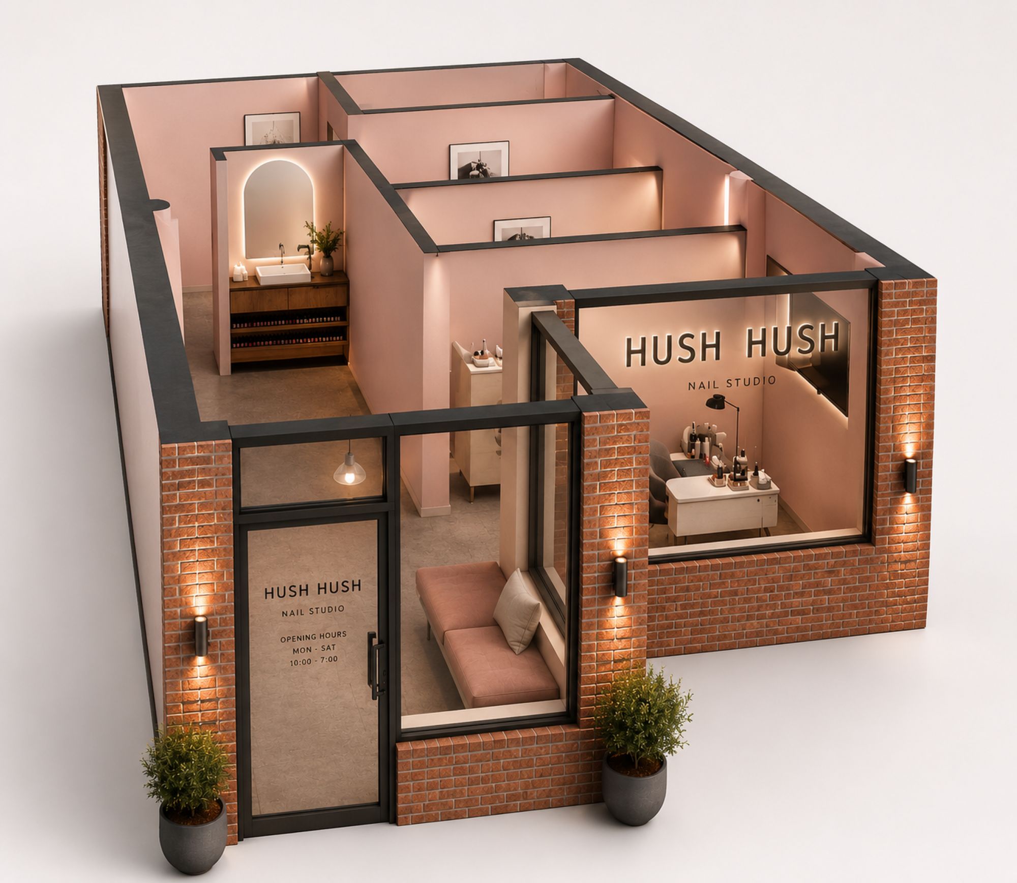 Hush Hush Salon project in Walkerville